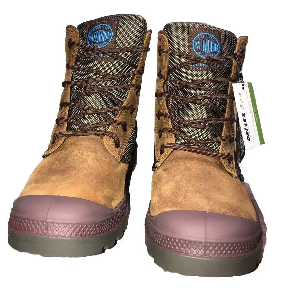 Palladium Boots Women's 6 Bridle Brown Pampa Sport Cuff  Waterproof 37 NEW‎